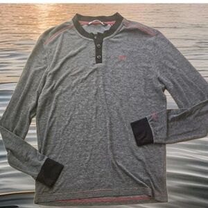 Men's Gray Travis Mathew Large Long Sleeve Shirt